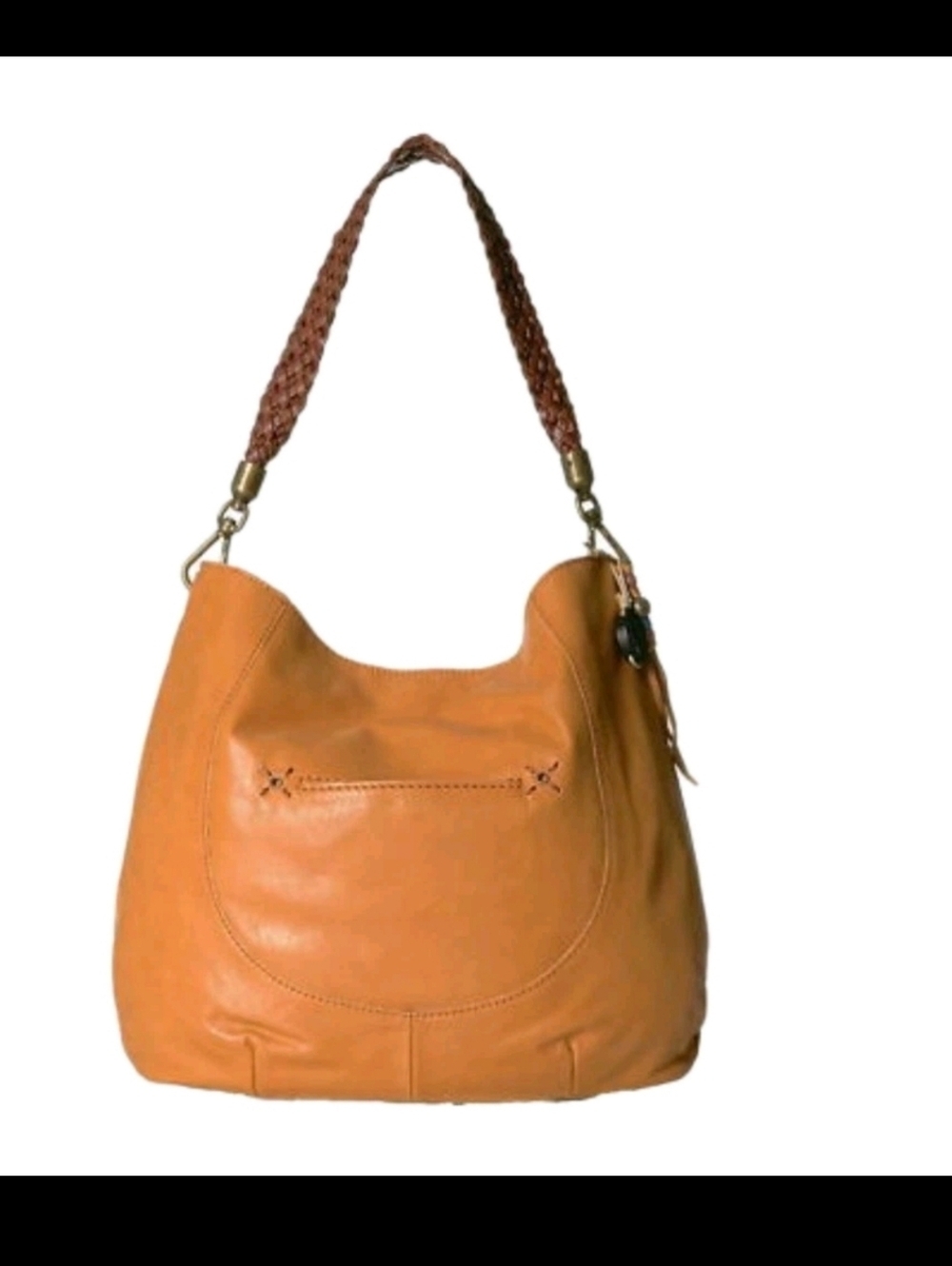 The Sak Beige Indio Leather Hobo Boho Bag